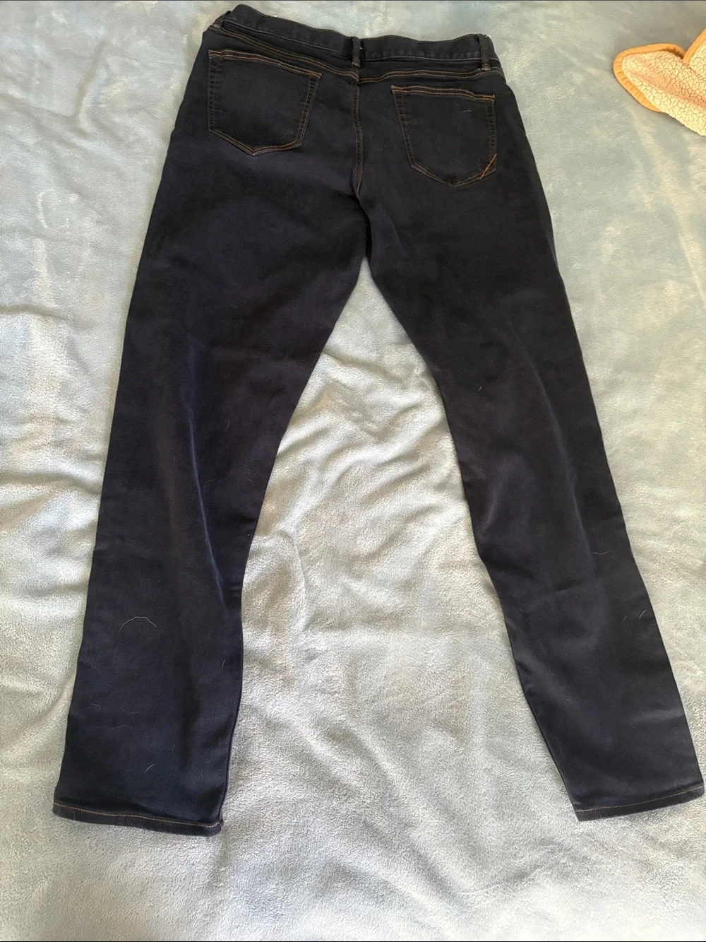 Men’s 35x34 Banana Republic Navy Straight-Leg Jeans, athletic tapered fit
